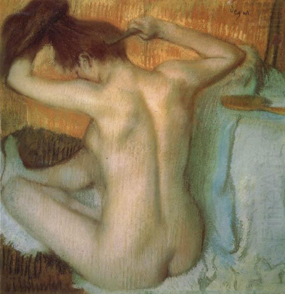Woman Combing Her Hair, Edgar Degas